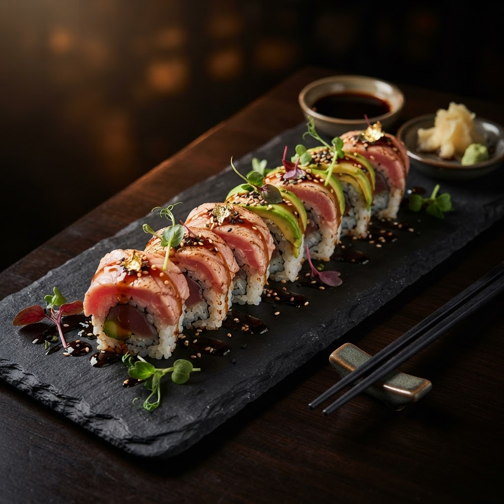 A seared tuna signature roll